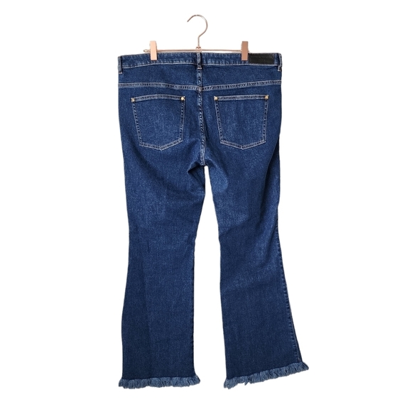 SONIA‎ RYKIEL Frayed Bootcut Jeans raw hem size 44 - Picture 2 of 8